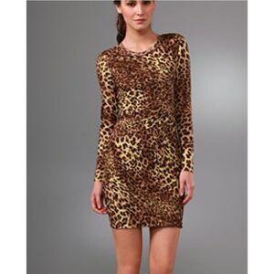 Torn by Ronny Kobo Tara Cheetah dress